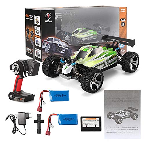 Hging Hingging RC Cars Remote Control Cars Pack Off Road Monster Trucks para niños, 1:18 Escala de la escala de la aleación de concha de metal RC Coche Carrera de alta velocidad Coche 2.4GHz Hobby Veh