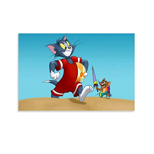 Homrkey Póster de Tom y Jerry Sailor Suit Swim Wall Poster Impresión sobre lienzo 40 x 60 cm