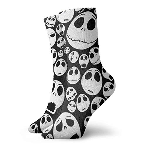 Hongfago Calcetines para adultos hombres y mujeres calcetines de ocio de uso general calcetines deportivos calcetines gruesos clásicos mit Jack Skellington Malerei