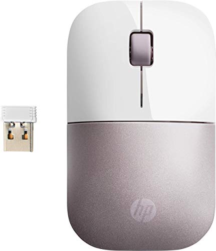 HP Z3700 - Ratón inalámbrico, blanco y rosa