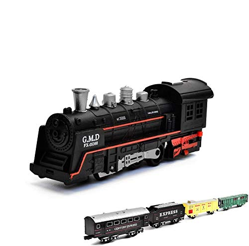 HSP Himoto Ferrocarril eléctrico de Navidad Santa Claus Starter Set tren, vapor, simulación de sonido, maqueta de locomotora, juego completo, incluye accesorios