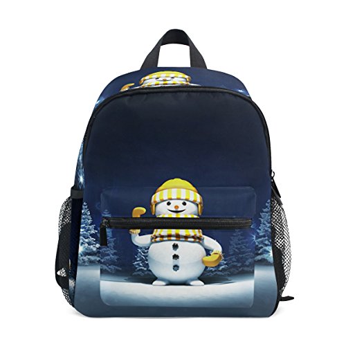 ISAOA Niño Invierno de Navidad 3D muñecos de nieve niños mochilas Kinder niño preescolar niños/niñas mochila mochilas lindo