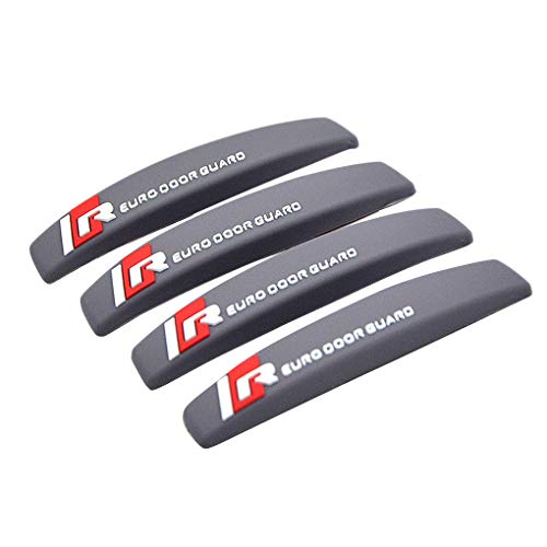 Jinghengrong Puerta 4PCS / Set de vagones Edge anticolisión Franja de Gaza Impermeable Durable del Borde de Puerta a Prueba de arañazos, Tipo 1, Gris