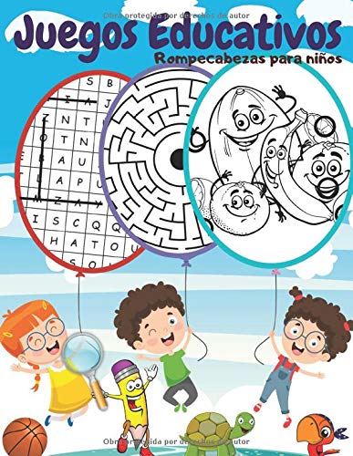 Juegos Educativos: Rompecabezas y pasatiempos para niños, Encuentra las diferencias, Sopa de letras, Encuentra el intruso, Desafío laberintos y unir los puntos.