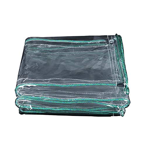 JXXDDQ Lona impermeable transparente para balcón, cortina de lluvia de PVC (tamaño: 1,8 x 2,5 m)