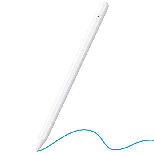 KECOW Lápiz iPad con Palm Rejection,Lápiz para Pantalla Táctil de 1,0 mm Perfectamente Preciso, Stylus Pen para iPad 6, iPad 7, iPad Mini 5, iPad Air 3, iPad Pro, Compatible con 2018 y Superior