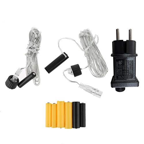 KERDEJAR EU Plug AA AAA Eliminador de batería Adaptador de Fuente de alimentación Reemplazo 2 3 AA AAA 1.5V Batería para lámpara LED Juguetes Radio y más