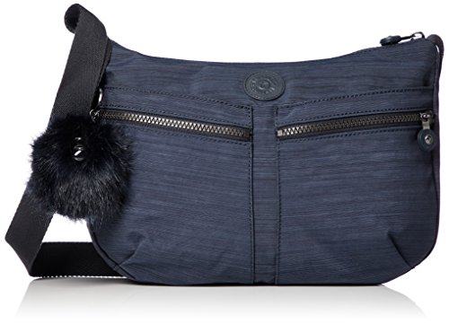 Kipling Izellah, Bolso bandolera para Mujer, Azul (True Dazz Navy), 33x10x23 cm