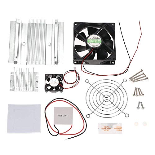 KKmoon Bricolaje Termoeléctrico Refrigeración Kit Semiconductor Refrigerador Módulo de conducción + Radiador + Ventilador de refrigeración + TEC1-12706