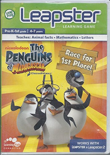 LeapFrog Leapster Game: The Penguins of Madagascar Race for 1st Place!