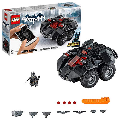 LEGO Super Heroes Batmóvil Controlado por app, Coche Teledirigido de Juguete, Set de Construcción del Coche de Batman, Recomendado a partir de 8 Años (76112)