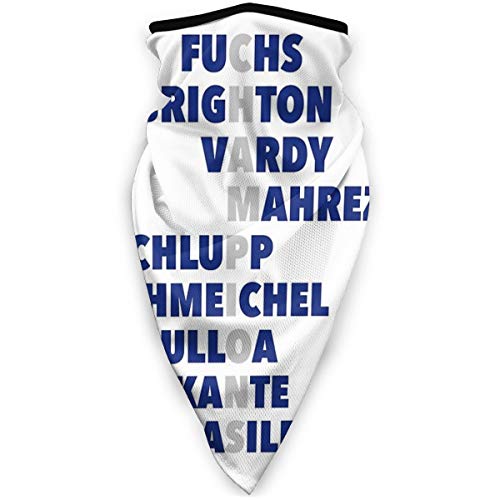 Leicester City Premier League Champions Bandana, máscara de sol, protección UV, pasamontañas, cuello, polaina, transpirable, bufanda para motocicleta, ciclismo, pesca, esquí, correr, caza.