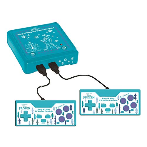 LEXIBOOK JG7800FZ-1 Plug 'N Play - Consola de televisión (300 Juegos), Color Azul