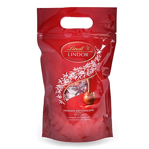 Lindt Lindor Bolsa 1Kg Bombones de Chocolate con Leche