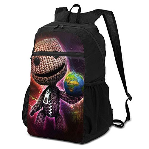 Little Big Planet Folding Backpack Lightweight Packable Backpacks Multipurpose Handy Foldable Camping Beach Outdoor knapsack Pack for Waterproof for Men Women Travel Hiking Daypack