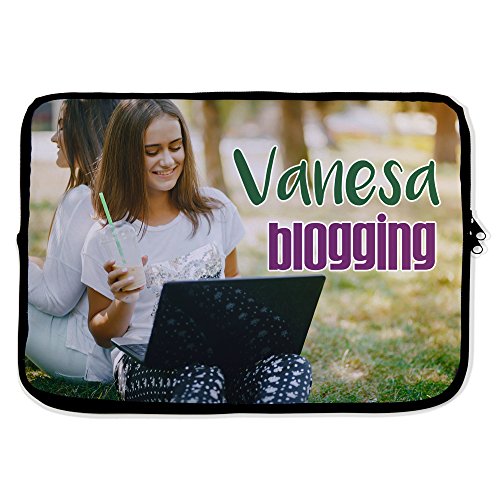 LolaPix Funda de portátil 14" Tipo Neopreno Personalizada con tu Foto Texto Imagen Nombre. Regalo Original.Varios tamaños.