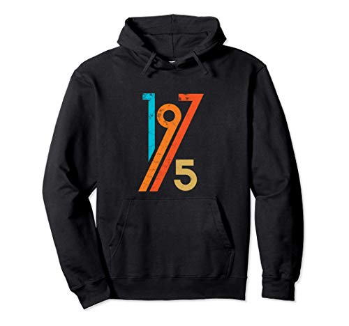 Los 70's cumpleaños 46 años retro vintage 1975 Sudadera con Capucha