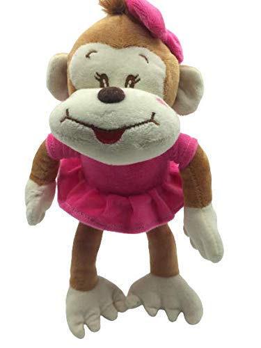 LOYFER Peluche para Bebe de 30cm (Rosa) monita de Peluche para niña