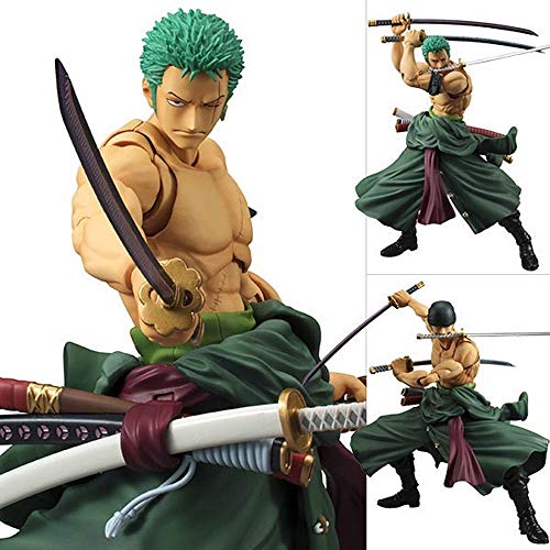 Lupovin Japón Animado de una Pieza Zoro Figura SHF PVC 18cm de una Pieza Figuras de acción Animado Juguetes Roronoa Zoro Modelo