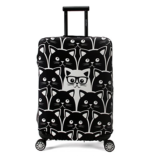 Maddy's Home Protector de Maleta Divertida de Dibujos Animados para Equipaje de 23-32 Pulgadas (L (Fit 26"-28" Suitcase))