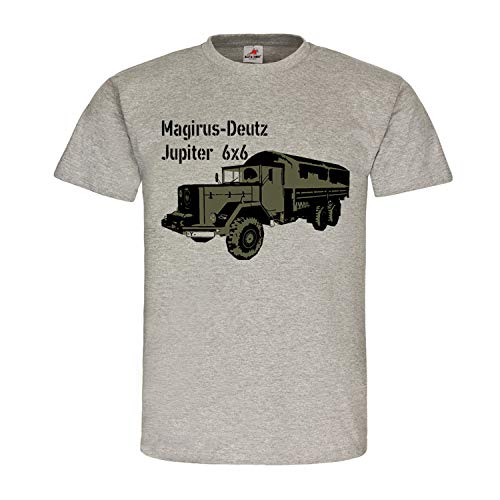 Magirus-Deutz Jupiter 25679 - Camiseta para camiones 6 x 6 gris S