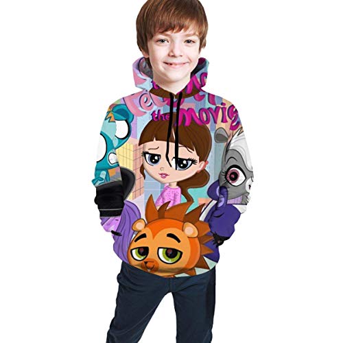 maichengxuan Littlest Pet Shop 1 Novelty Sudaderas con Capucha para Niños Cool para Adolescentes