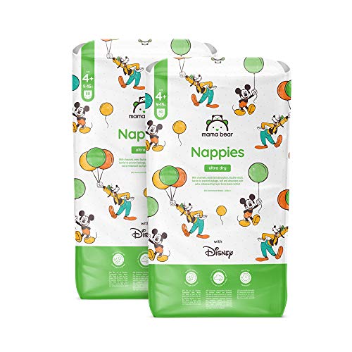 Mama Bear - Disney - 160 pañales ultrasecos, talla 4+ (9-15 kg)