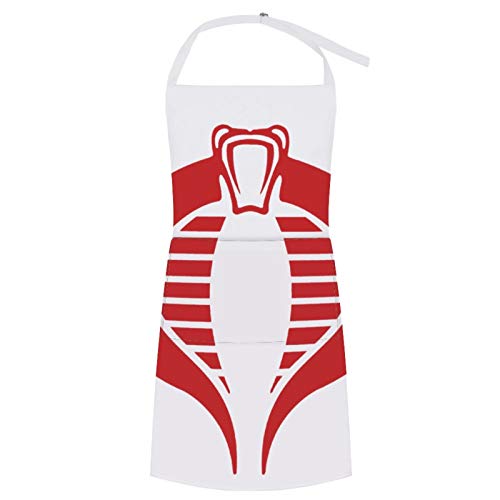 Martha Lattimore Apron Bib Apron with Pocket Waterproof Oil-proof Cooking Kitchen for Women Men Gi Joe Snake Soon Bib Apron for Barbecue Supermarket