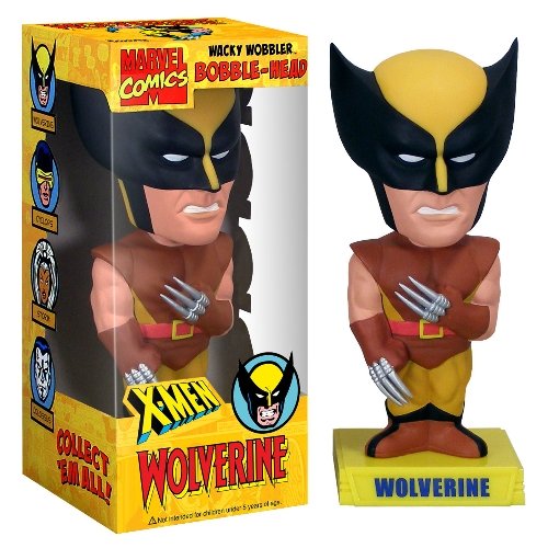 Marvel Wolverine Traje Maron Cabezon 16cm PVC