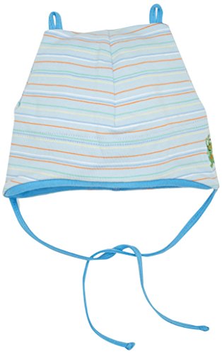 maximo Mütze, Kastenform, Ringel Sombrero, Multicolor (zartblau-Tangerine 2014), 45 Unisex bebé