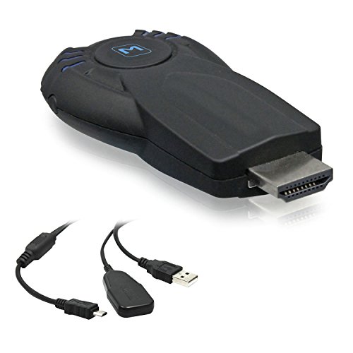 Metronic dongle Ezcast - Receptor de pantalla (128 Mb RAM DDR3, WiFi, CPU 1 Ghz), negro