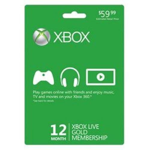 Microsoft Xbox LIVE 12 Month Gold Membership (Physical Card) by Excel