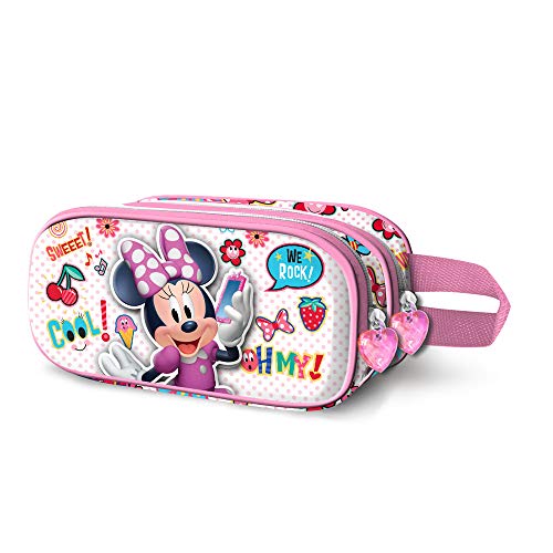 Minnie Mouse OhMy!-Estuche Portatodo 3D Doble