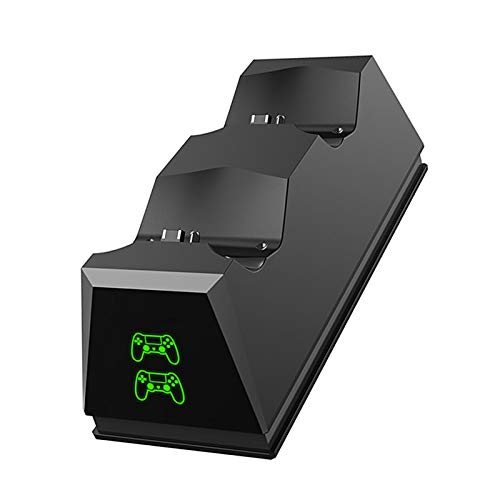 Misis Base De Carga para Gamepad, Estación De Carga del Controlador PS4 De Carga Rápida USB Dual Rápida para Playstation 4 / PS4 / PS4 Slim / PS4 Pro Controller, Estación De Soporte De La Favorable