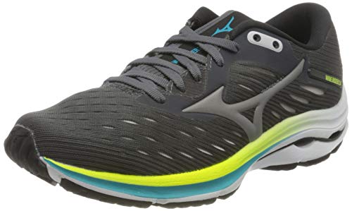 Mizuno Wave Rider 24, Zapatillas para Correr de Carretera para Mujer, Crock/Phantom/Scuba Blue, 35 EU