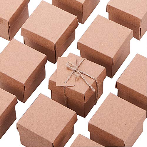 NBEADS 30 Juegos de Cajas de Regalo de Papel Kraft para cumpleaños, Bodas, Fiestas, Dulces