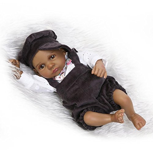 Nicery Reborn Baby El renacimiento de la muñeca Estilo indio Simulación de gel de sílice duro de vinilo 10 pulgadas 24-26cm regalo de Acción de gracias el Viernes Negro y el Navidad ID26-8ES