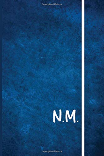 N.M.: Perfect N.M. Classic Monogram Notebook Gift For Men And Women. Cute Cream Paper Notebook For Writing Daily Routine, Journal and Hand Note