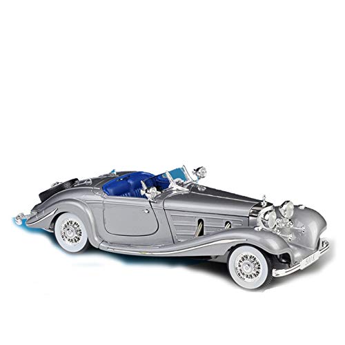 NMBC 1:18 para Mercedes-Benz 500K Blcak Coche Clásico Simulación Aleación Modelo De Coche Colección Decoración Regalos Juguete Modelo De Auto (Color : 2)