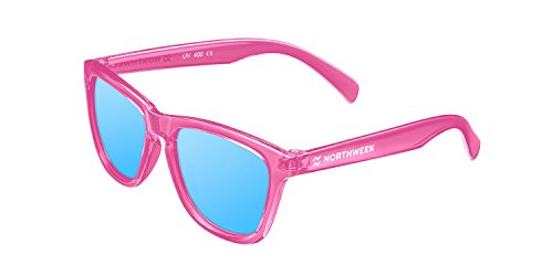 NORTHWEEK Kids Indie - Gafas de Sol para Niño y Niña, Polarizadas, Rosa/Azul