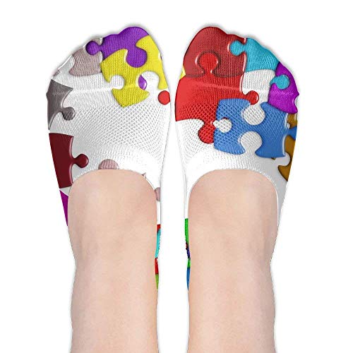 ouyjian Funny Puzzle Female Polyester Cotton Socks Women Boat Socks Low Cut Socks Thin Casual Socks