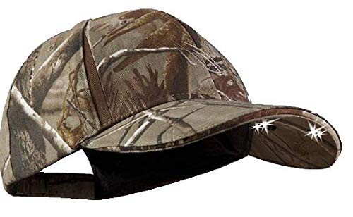 Panther Vision 280630 - Gorra para hombre y mujer con luz LED incorporada y estampado de camuflaje