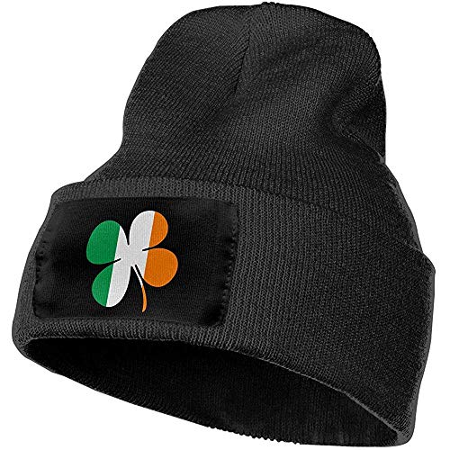 Peeeenny Beeen Hombres y Mujeres Shamrock Bandera de Irlanda Gorro de Punto elástico al Aire Libre Sombrero Gorras de Punto de Invierno Suave