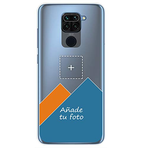 Personaliza tu Funda Gel Silicona Transparente con tu Fotografia para Xiaomi Redmi Note 9 Dibujo Personalizada