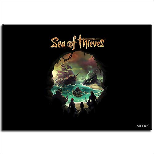 Pintura digital Videojuego Sea Of Thieves Pintura Decoración de sala de estar Regalo 40X50 (Sin marco)