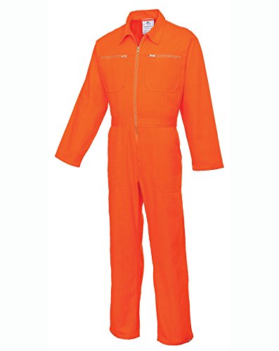 Portwest C811ORRL Traje de Protection, Cotton Boiler, L, Naranja (Orange)