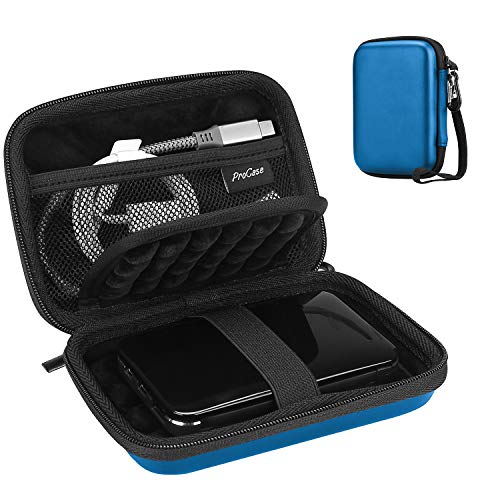 ProCase Estuche de Viaje Antigolpes para Disco Externo 2.5" Toshiba Canvio Basics/WD Elements/My Passport/Seagate Expansion/Backup Plus, Caja Universal para Disco Duro 2,5 Pulgadas 1TB 2T 4 TB -Marino