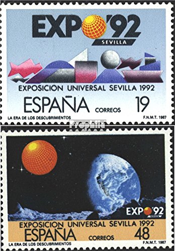 Prophila Collection España Michel.-No..: 2758-2759 (Completa.edición.) 1987 Expo `92 (Sellos para los coleccionistas) El Espacio