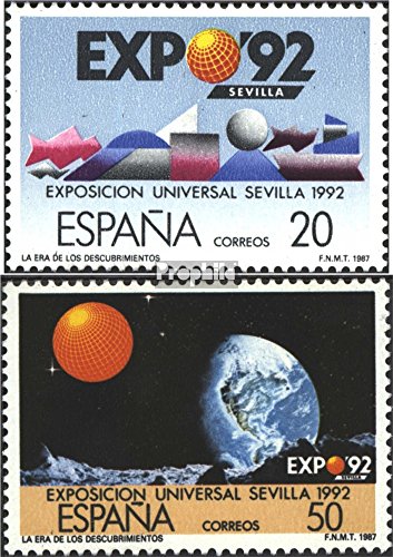Prophila Collection España Michel.-No..: 2808-2809 (Completa.edición.) 1987 Expo `92 (Sellos para los coleccionistas) El Espacio