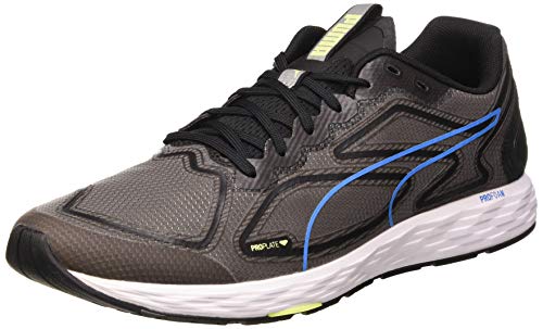 PUMA Speed 300 Racer 2, Zapatillas de Running Hombre, Negro Black/Nrgy Blue/Fizzy Yellow, 44 EU